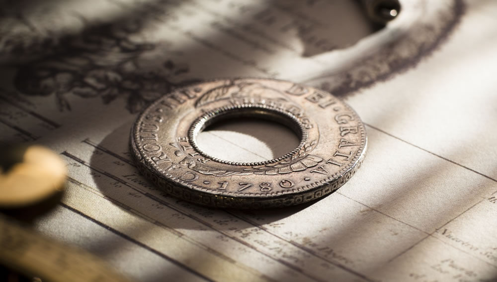 1780 Type 2 Holey Dollar Mexico Mint