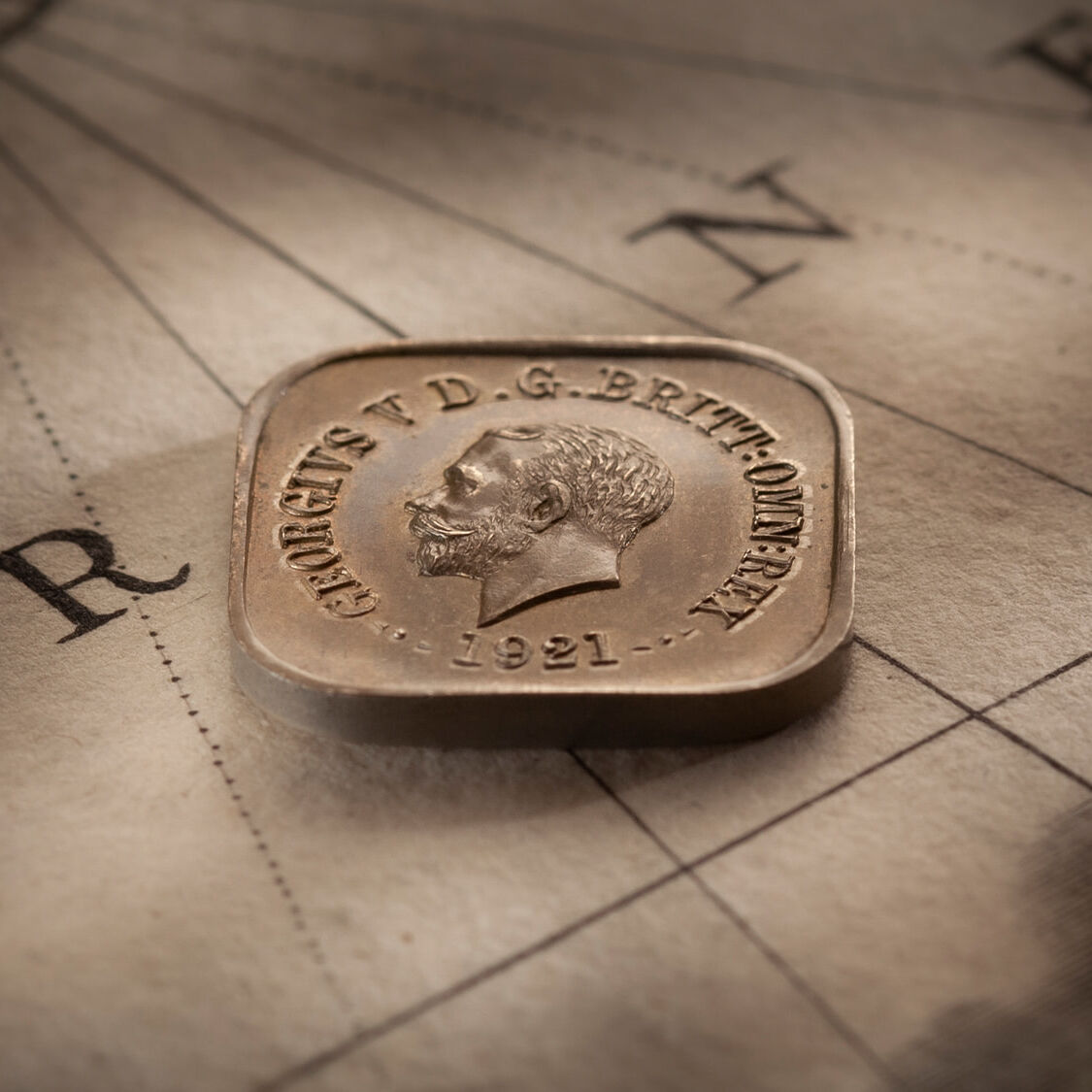 1921-Square-Penny-Type-11-FDC-Obv-37404-March-2021