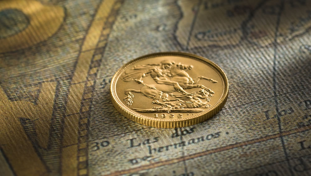 1922 Specimen Sovereign Sydney Mint