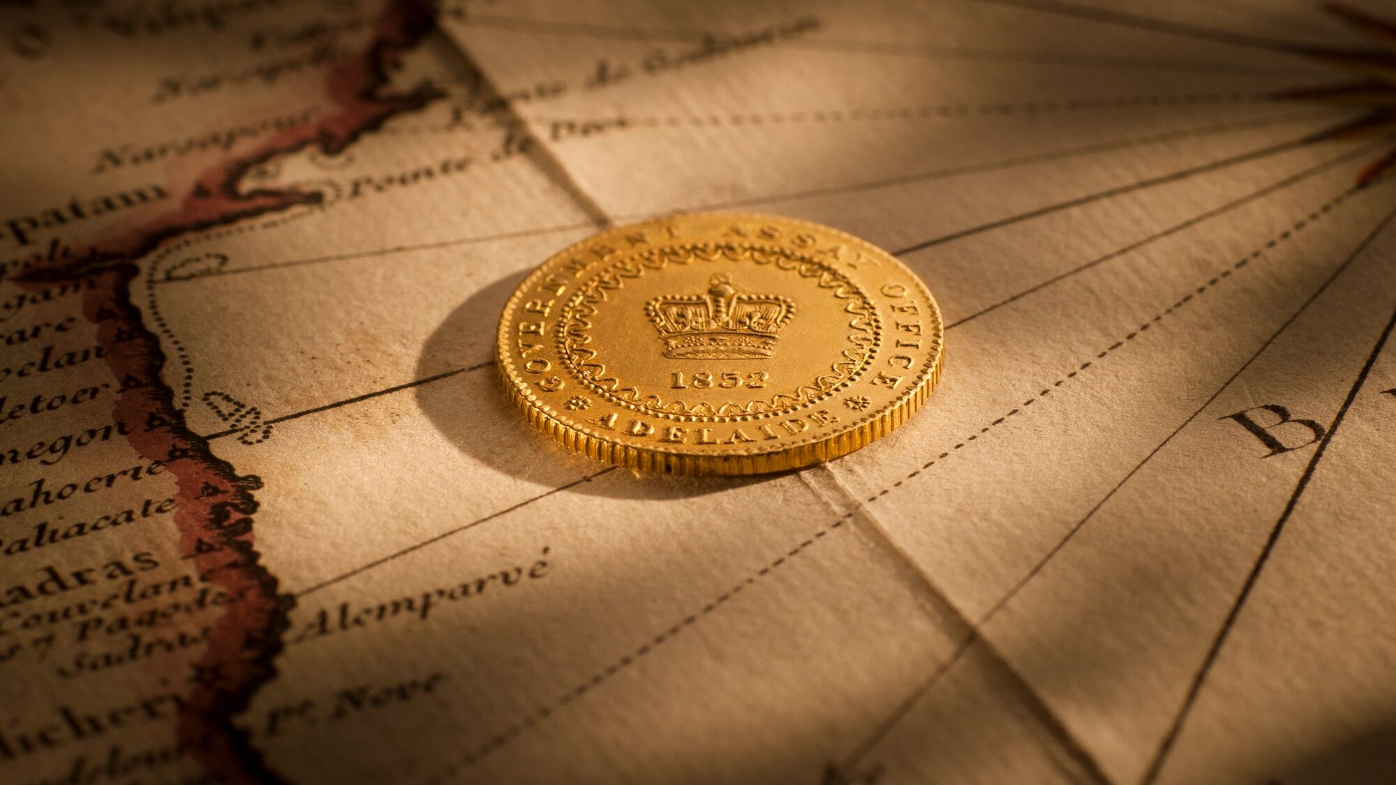 1852 Adelaide Pound Type II EF obv B&B January 2018