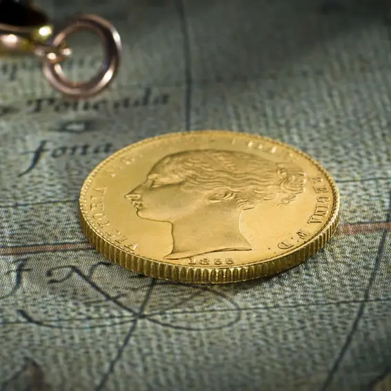 1855 Sydney Mint Sovereign head