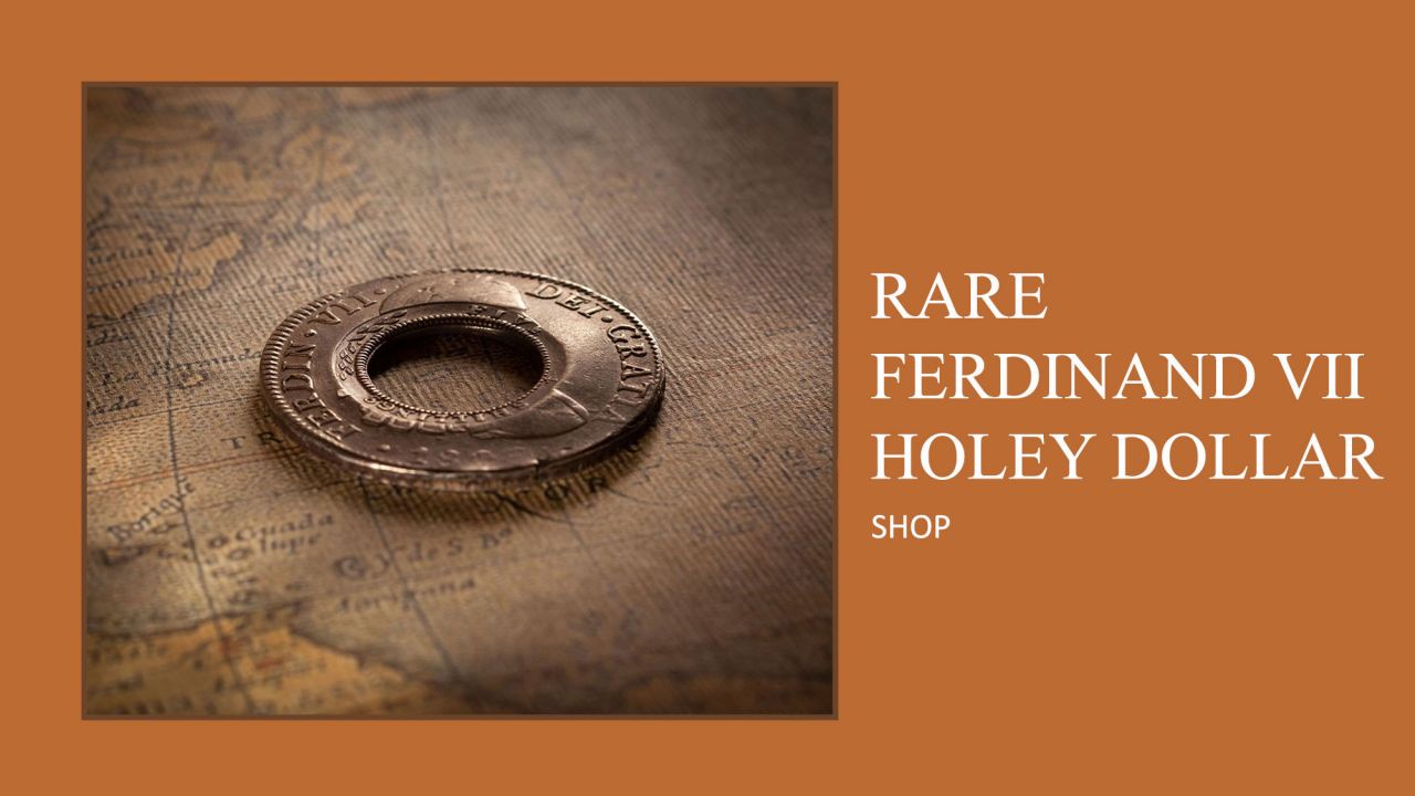 43318-FB-Banner-1813-Holey-Dollar-created-from-1809-Ferdinand-VII-aEF-OBV-January-2022