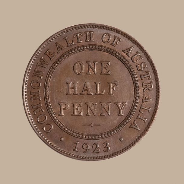 43776-1923-Halfpenny-Unc-Rev-TECH-February-2022