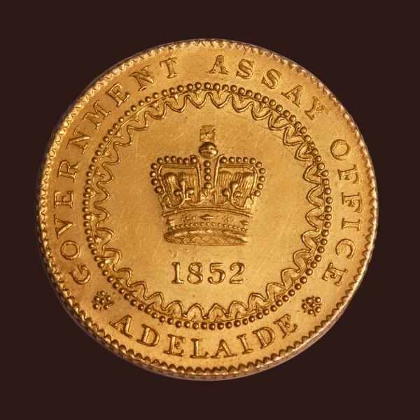52837-1852-Adelaide-Pound-Type-II-UNC-obv-TECH-September-2022
