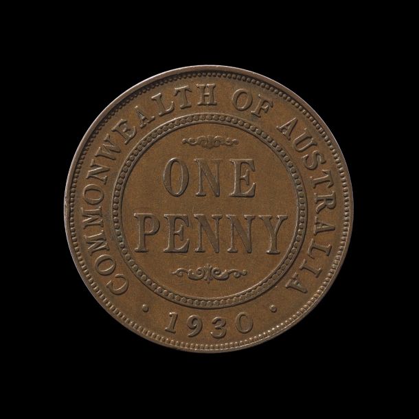 1930 Penny About Very Fine rev May 2018