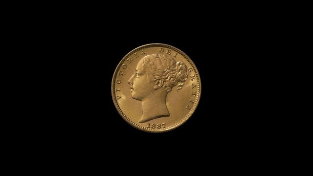 1887M Young Head Shield Sovereign tech 2 obv May 2018