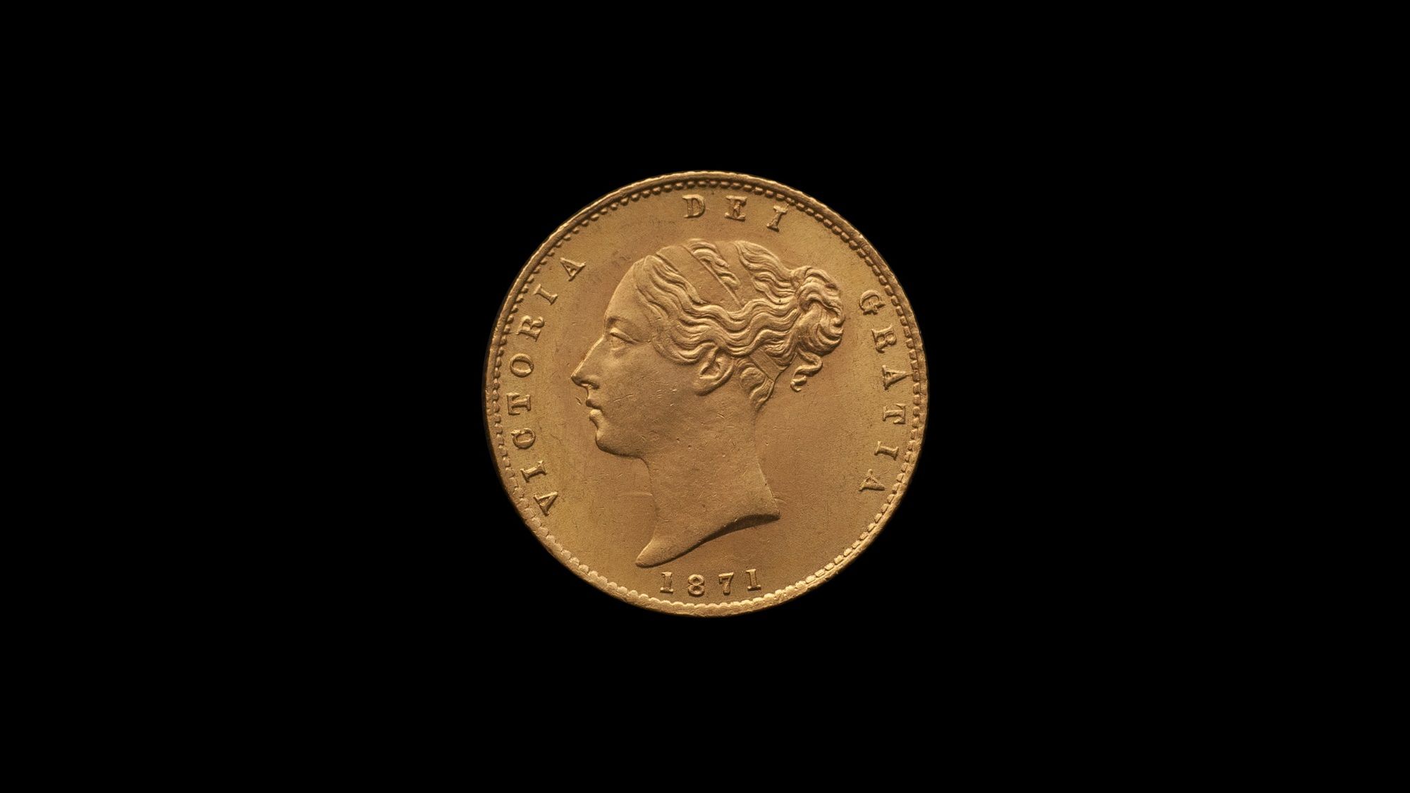 1871 Sydney Mint Half Sovereign YH Shield Brilliant Unc obv B & B October 2018