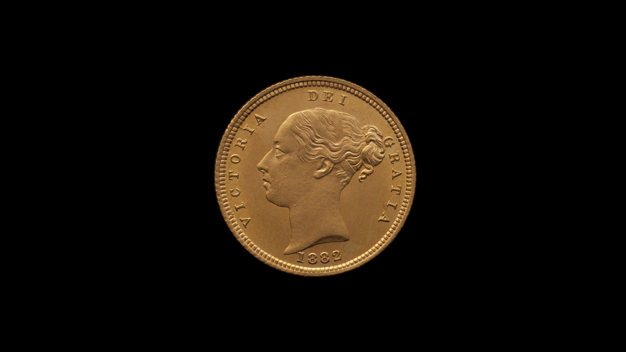 1882 Sydney Mint Half Sovereign YH Shield Brilliant Unc obv B & B October 2018