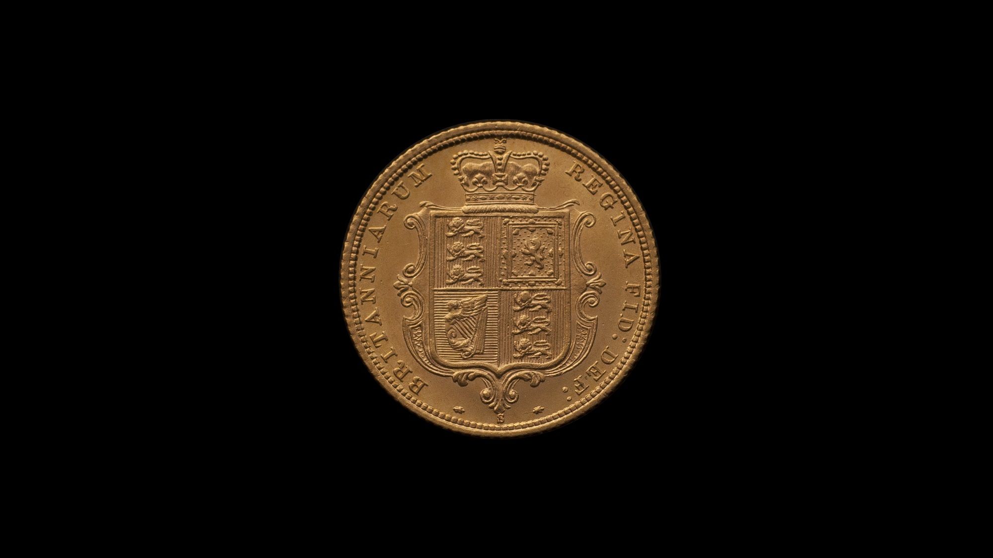 1882 Sydney Mint Half Sovereign YH Shield Brilliant Unc rev B & B October 2018