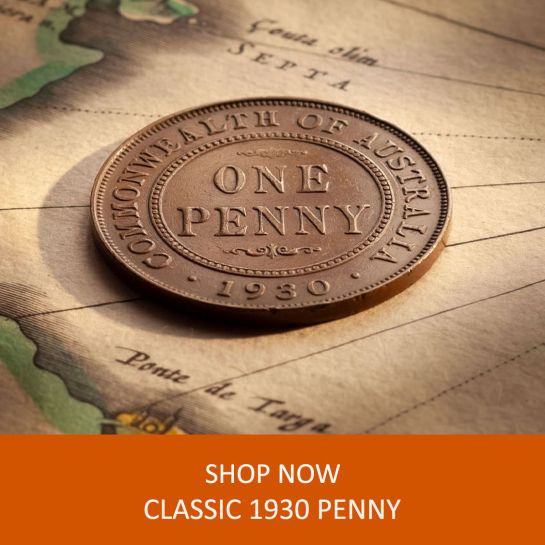 Australian 1930 Penny Brass 115mm Hourglass HG102