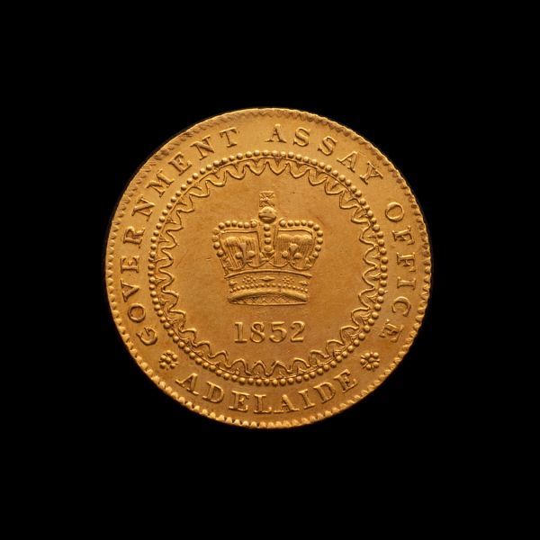1852-Adelaide-Pound-Type-II-Rev-Tech-gEF-April-2020