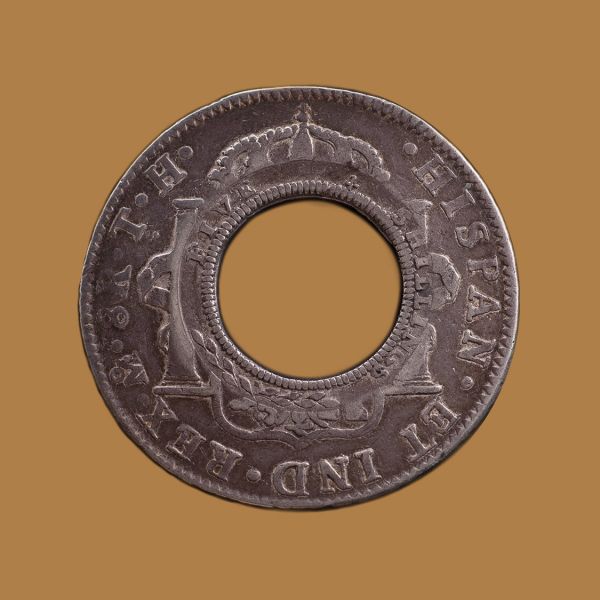 1808-Holey-Dollar-Mexico-Mint-Rev-TECH-3a-gVF-aEF