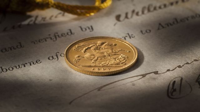1897 Sydney Mint Half Sovereign Gem Unc rev 161205-578