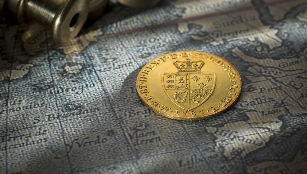 1787 Gold Proof Spade Guinea