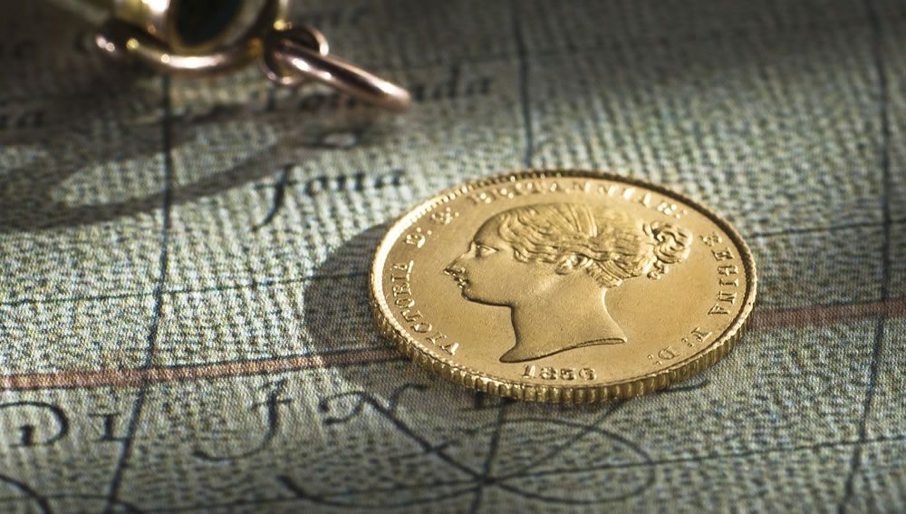 1856 Sydney Mint Half Sovereign head 